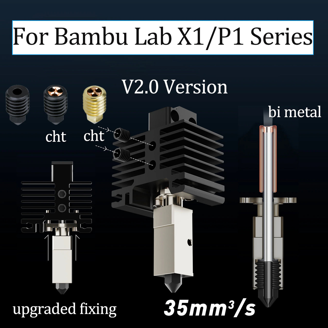 Hochwertige Ersatzteile für die 3D-Drucker Bambu Labs X1C, Carbon X1 und P1P