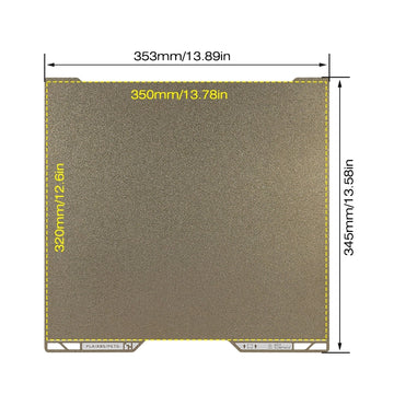 Bambu Lab H2D 350×320mm Double-Sided PEI Magnetic Build Plate-3D Printer Accessories-Kingroon 3D