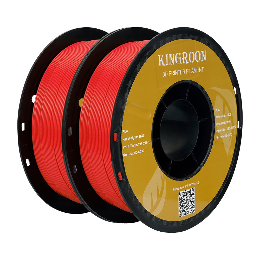 【2KG Pack】Red PLA 3D Print Filament (FRESH)-3D Print Material-Kingroon 3D