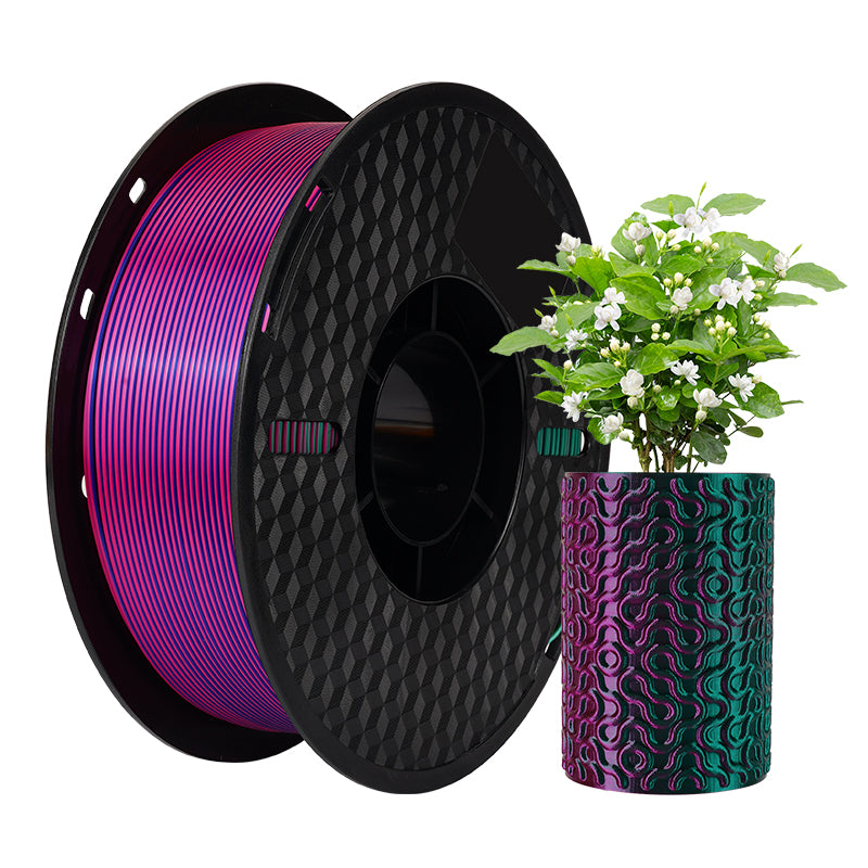 🔥 Silk Rainbow / Silk Tri-Color PLA 3D Printing Filament-3D Print Material-Kingroon 3D