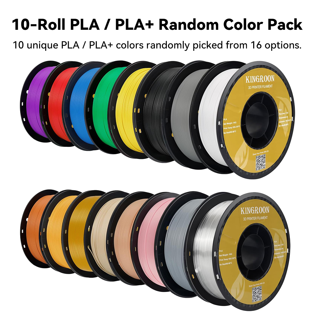 KINGROON PLA/PLA+ 1.75mm Mixed Color 3D Printer Filament-Kingroon 3D