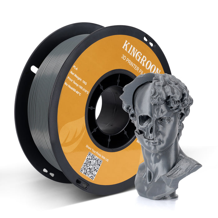 OVERTURE PLA Filament 1.75mm 3D Printer Consumables 1kg Spool Black 1 Pack  NEW