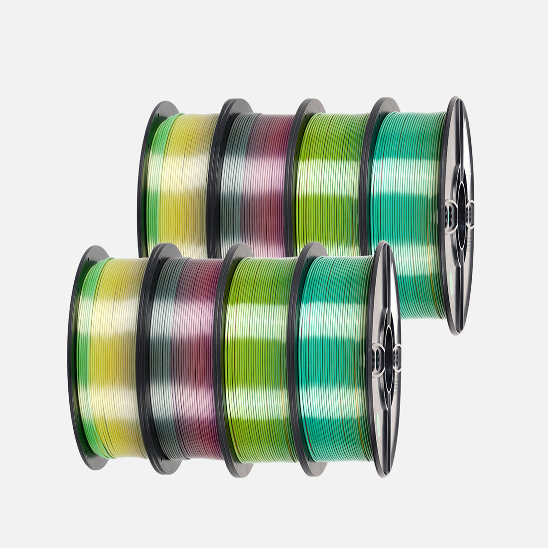 🔥 Silk Rainbow / Silk Tri-Color PLA 3D Printing Filament-3D Print Material-Kingroon 3D