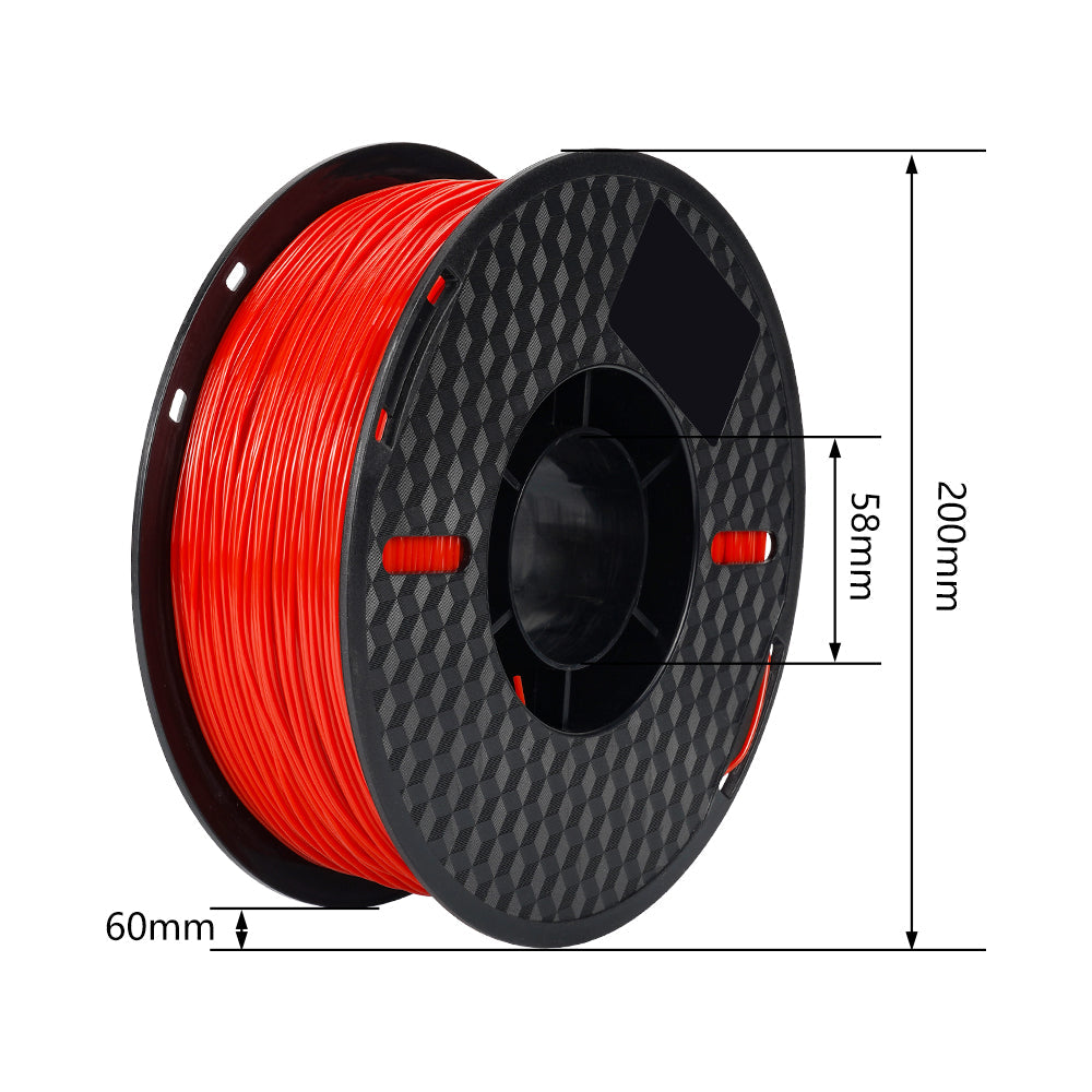 【2KG Pack】Red TPU 3D Printer Filament (FRESH)-3D Print Material-Kingroon 3D