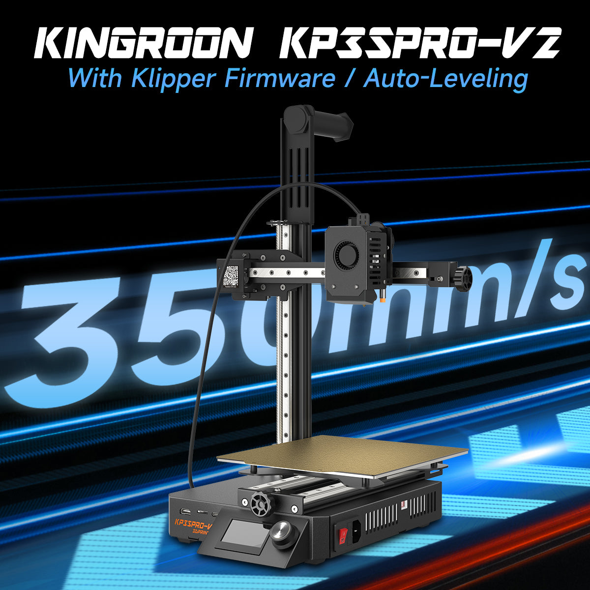 Kingroon KP3S Pro V2 - Klipper Firmware Installed-3D Printers-Kingroon 3D