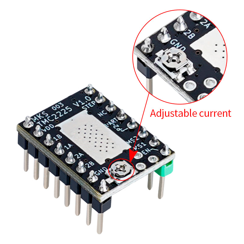 MO222ベージ 3D Printer Parts & Accessories, TMC2225 Stepper Motor Driver