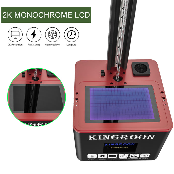 6.08'' 2K Monochrome LCD Screen for Kingroon KP6-3D Printer Accessories-Kingroon 3D
