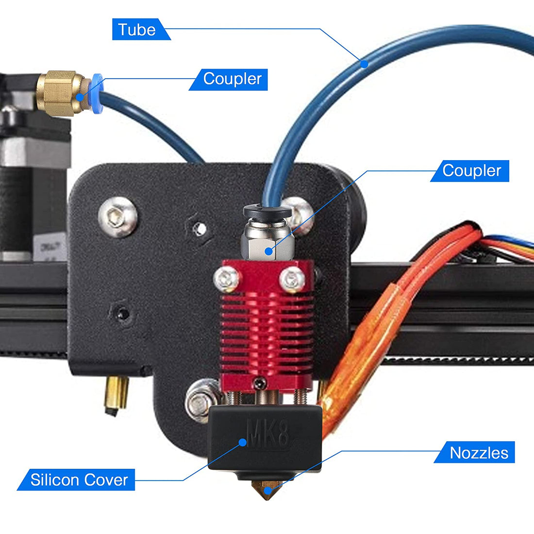 PTFE Bowden Tube with Socks Kit-3D Printer Accessories-Kingroon 3D