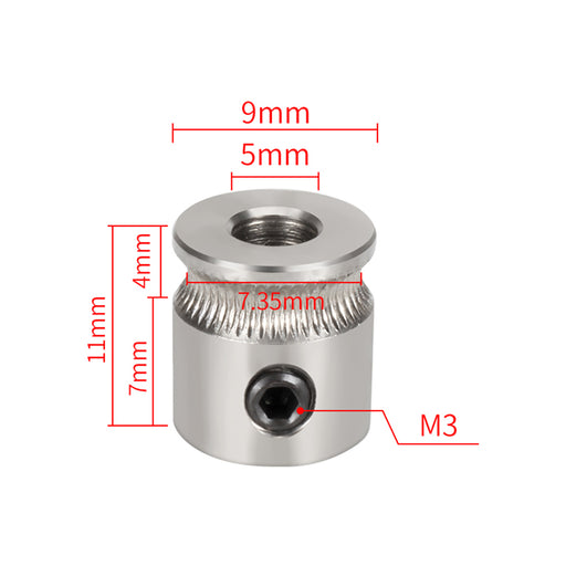 5mm Bore MK8 Extruder Drive Gear-3D Printer Accessories-Kingroon 3D