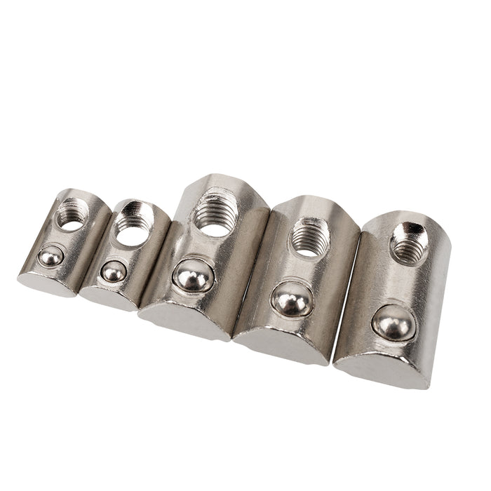 Rolling-in Spring Loaded T-Nuts(M4/M5/M6)