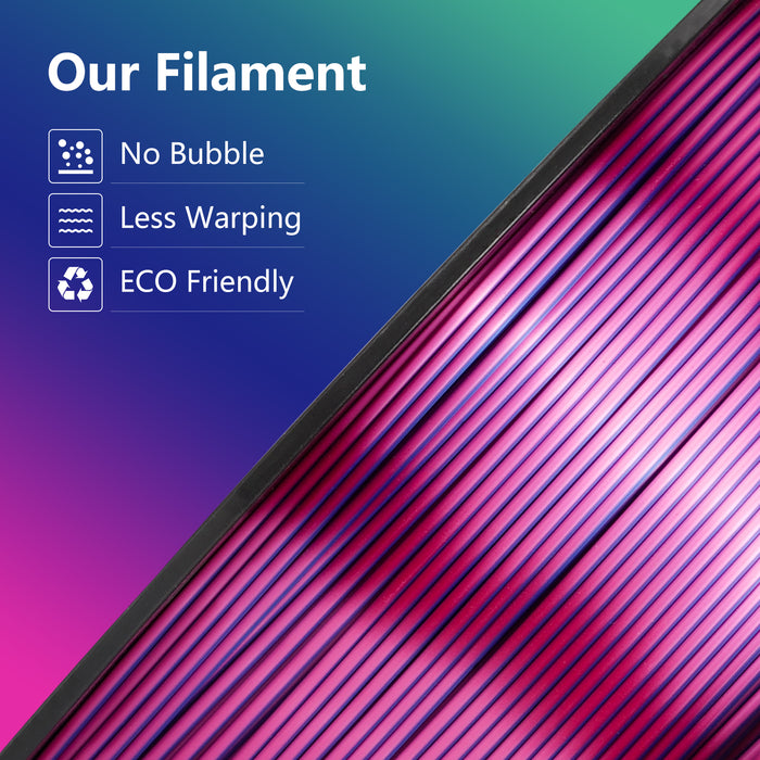 Tri-Color Silk PLA Filament Dual Color Filament