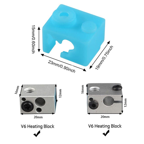 E3D V6 hotend silicon socks