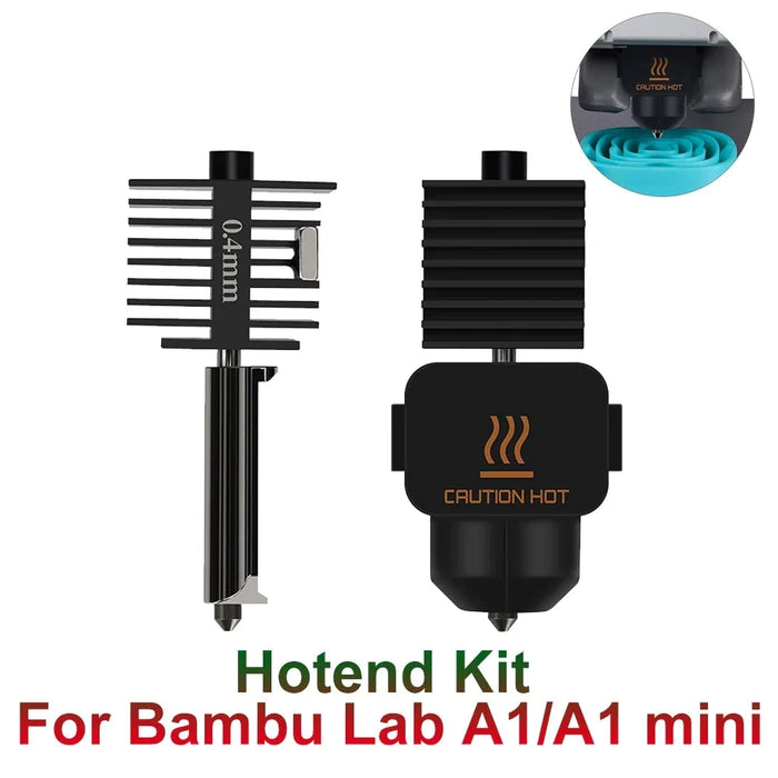 0,4 MM A1 Mini Nozzle Assembly Hotend Kit 0,2 MM roestvrij staal 0,6 MM 0,8 MM gehard staal Compatibel met Bambu Lab A1 3D-printeraccessoire (Color : Stainless Kit, Size : 0.2mm 0,4 MM A1 Mini Nozzle Assembly Hotend Kit 0,2 MM roestvrij staal 0,6 MM 0,8 MM gehard staal Compatibel met Bambu Lab A1 3D-printeraccessoire (Color : Stainless Kit, Size : 0.2mm