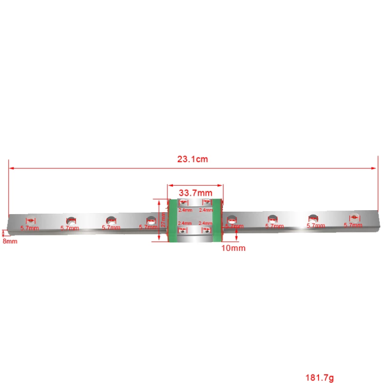 Y-axis Linear Rail Guide for Kingroon KP3S-3D Printer Accessories-Kingroon 3D