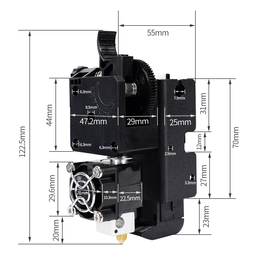 Titan Extruder Direct Drive Hotend for Ender 3/Ender 3 Pro-3D Printer Accessories-Kingroon 3D