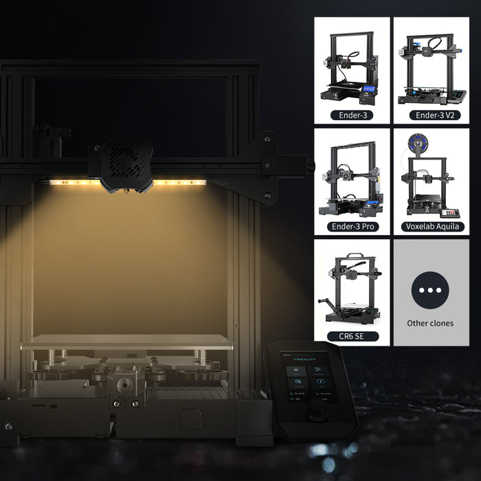 Uovertruffen Gylden slå op Universal LED Light Bar Upgrade Kit for 3D Printers — Kingroon 3D
