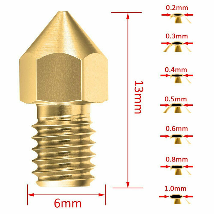 mk8 brass nozzle size