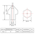 0.4mm Teflon-coated MK8 brass nozzle